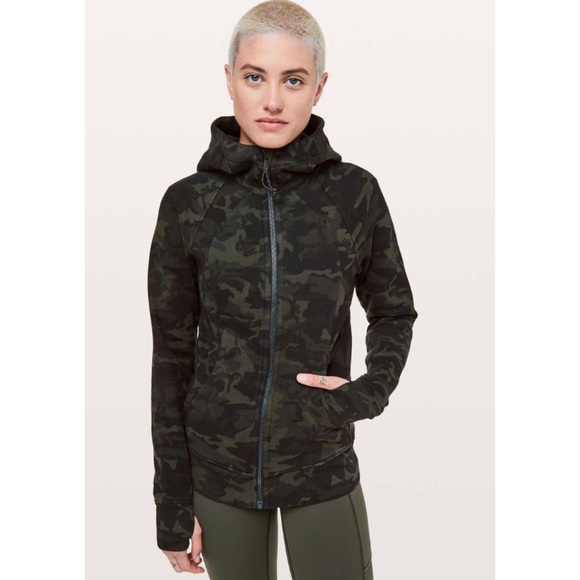 lululemon athletica Jackets & Blazers - Lululemon Scuba Hoodie Cotton Fleece Camo